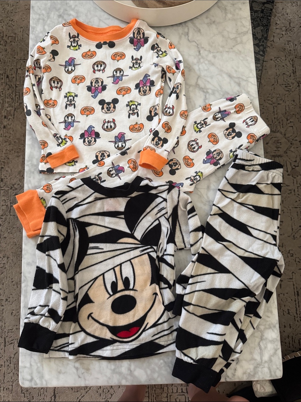 Disney Mickey friends Halloween mummy pumpkin Pajama Set - 3T